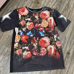 Top Shop Football style jersey Floral
